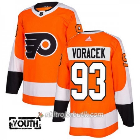 Barn Ishockey Philadelphia Flyers Tröja Jakub Voracek 93 Adidas 2017-2018 Orange Authentic